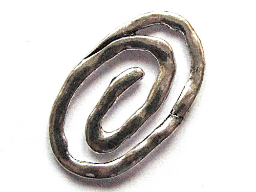 Verbinder / Zwischenteil Ring Spirale, 37x22mm